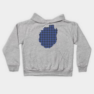 Blue Plaid Adirondack Park Kids Hoodie